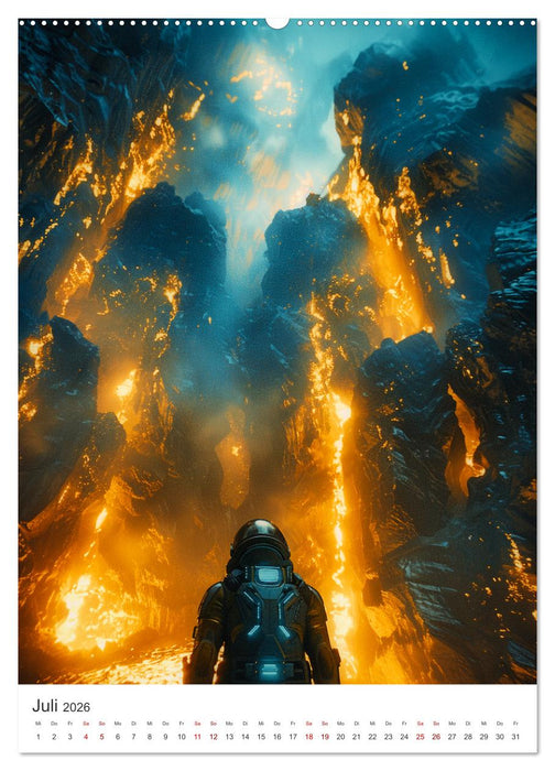 Explorer - Die Entdeckung des Alls (CALVENDO Premium Wandkalender 2026)