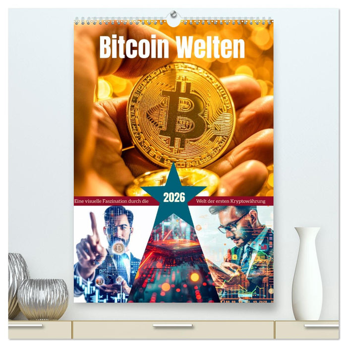Bitcoin Welten (CALVENDO Premium Wandkalender 2026)