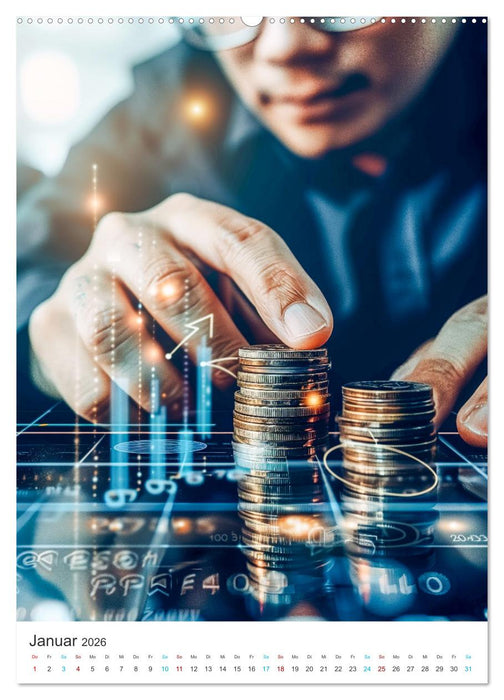 Bitcoin Welten (CALVENDO Premium Wandkalender 2026)