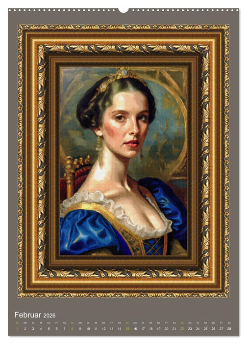Porträts adeliger Damen (CALVENDO Premium Wandkalender 2026)