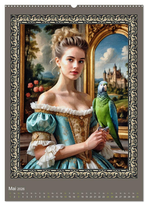 Porträts adeliger Damen (CALVENDO Premium Wandkalender 2026)