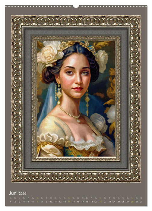 Porträts adeliger Damen (CALVENDO Premium Wandkalender 2026)
