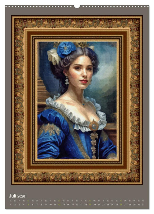 Porträts adeliger Damen (CALVENDO Premium Wandkalender 2026)