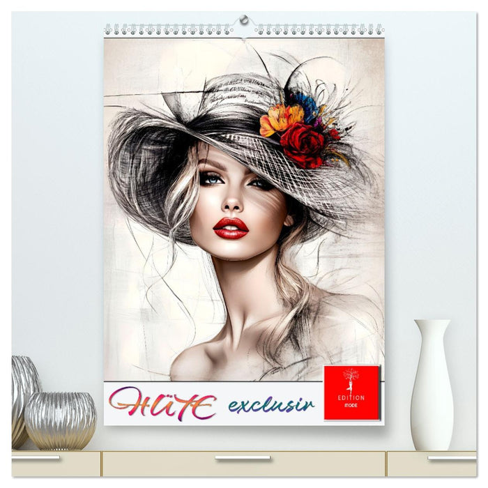 Hüte exclusiv (CALVENDO Premium Wandkalender 2026)