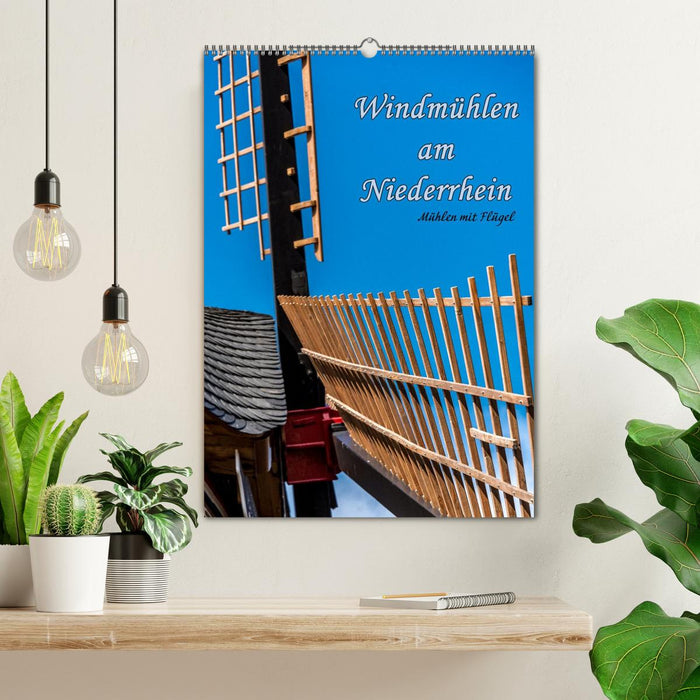 Windmühlen mit Flügel am Niederrhein (CALVENDO Wandkalender 2026)