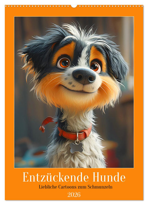 Entzückende Hunde. Liebliche Cartoons zum Schmunzeln (CALVENDO Wandkalender 2026)