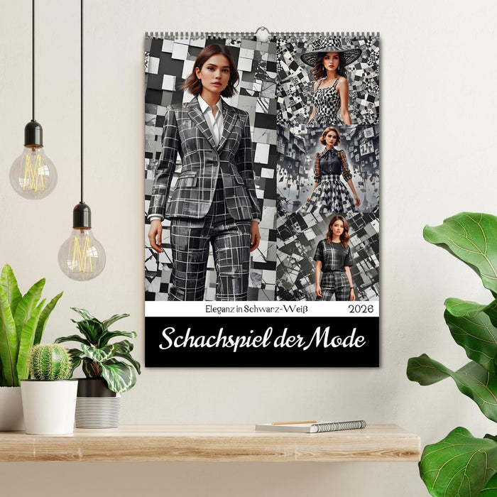 Schachspiel der Mode (CALVENDO Wandkalender 2026)