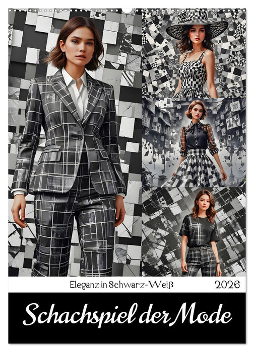 Schachspiel der Mode (CALVENDO Wandkalender 2026)