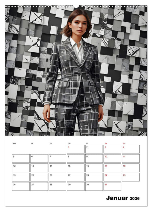 Schachspiel der Mode (CALVENDO Wandkalender 2026)