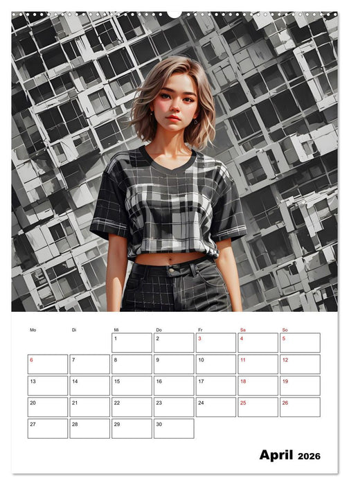 Schachspiel der Mode (CALVENDO Wandkalender 2026)