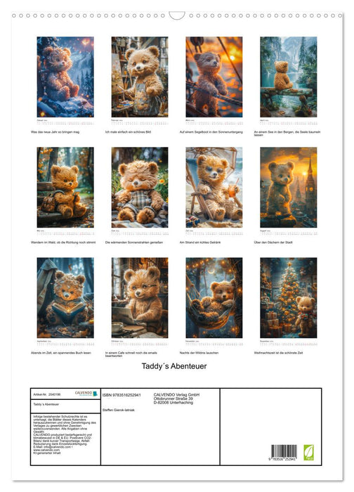 Taddy´s Abenteuer (CALVENDO Wandkalender 2026)
