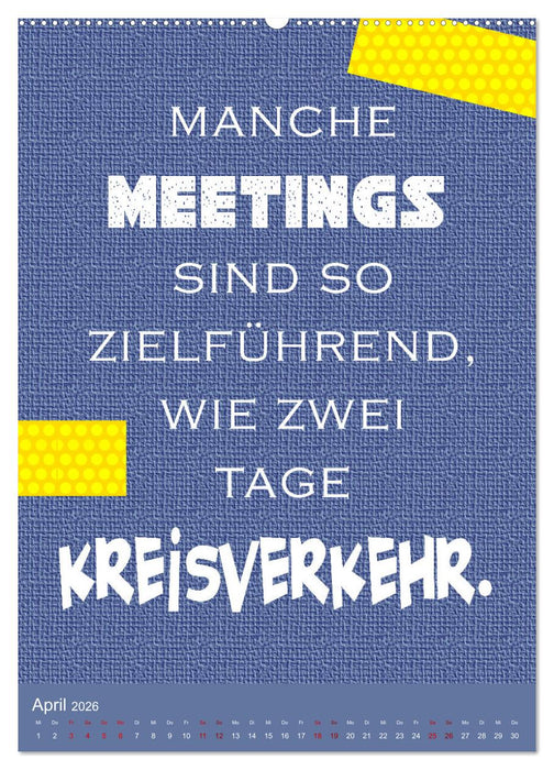 Arbeit macht Spaß (CALVENDO Wandkalender 2026)