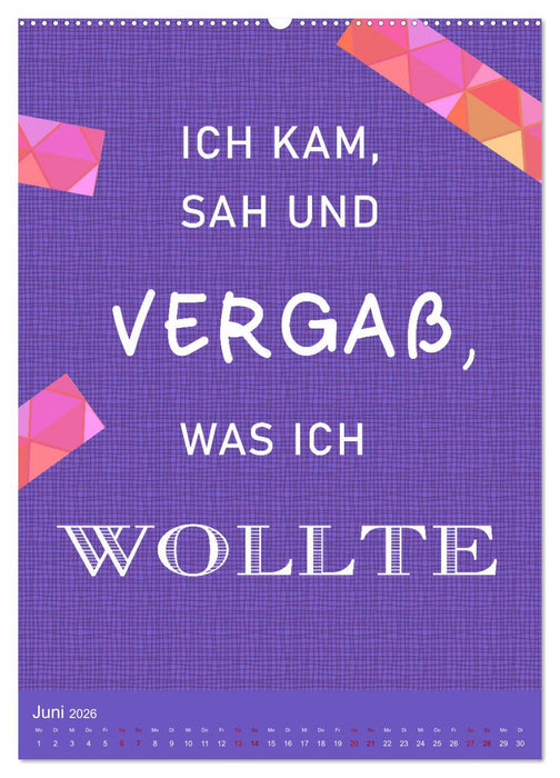 Arbeit macht Spaß (CALVENDO Wandkalender 2026)