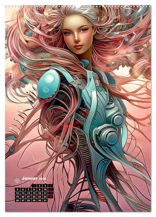 Anmutige Roboter (CALVENDO Wandkalender 2026)