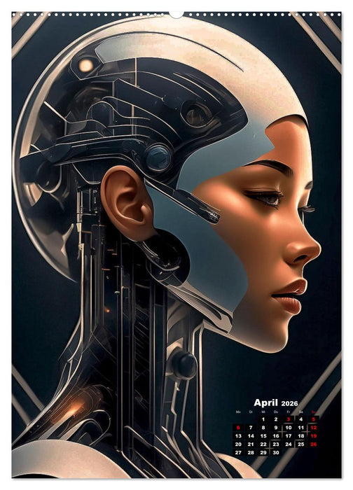 Anmutige Roboter (CALVENDO Wandkalender 2026)