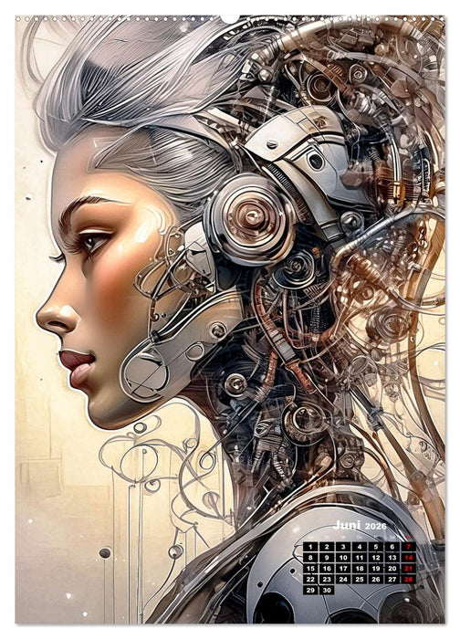 Anmutige Roboter (CALVENDO Wandkalender 2026)