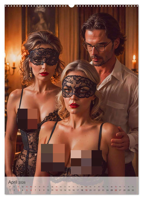 Verführerische Momente - Kinky Geheimnisse (CALVENDO Premium Wandkalender 2026)