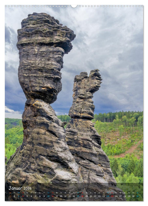 Höhepunkte der Sächsischen Schweiz (CALVENDO Premium Wandkalender 2026)