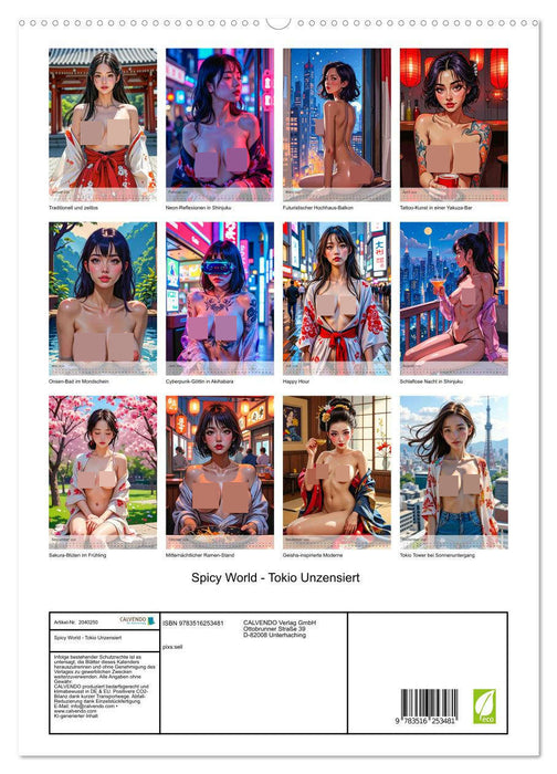 Spicy World - Tokio Unzensiert (CALVENDO Premium Wandkalender 2026)