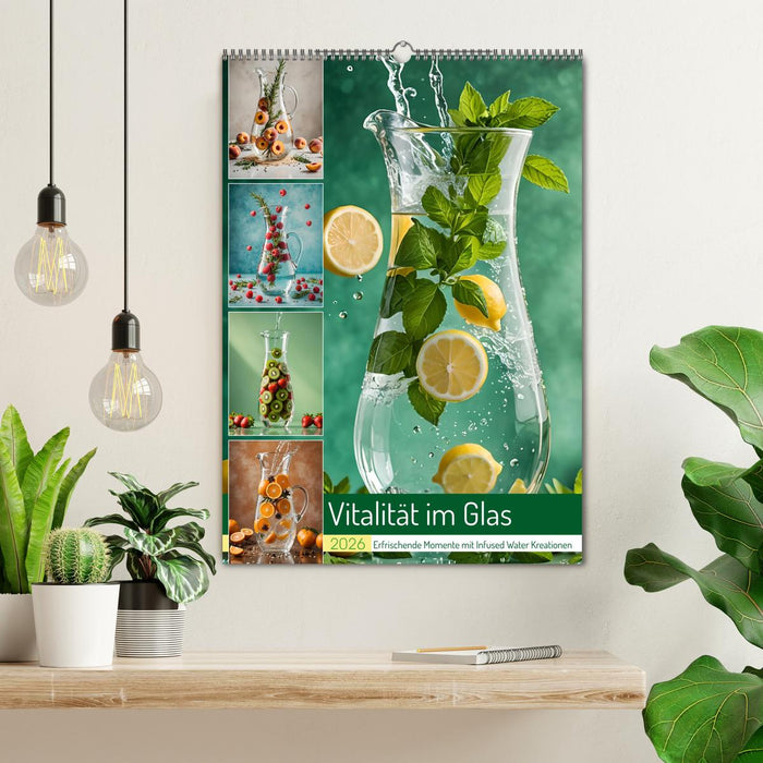 Vitalität im Glas - Erfrischende Momente mit Infused Water Kreationen (CALVENDO Wandkalender 2026)