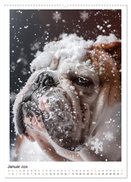 Englische Bulldogge - sanfter Kumpel (CALVENDO Premium Wandkalender 2026)