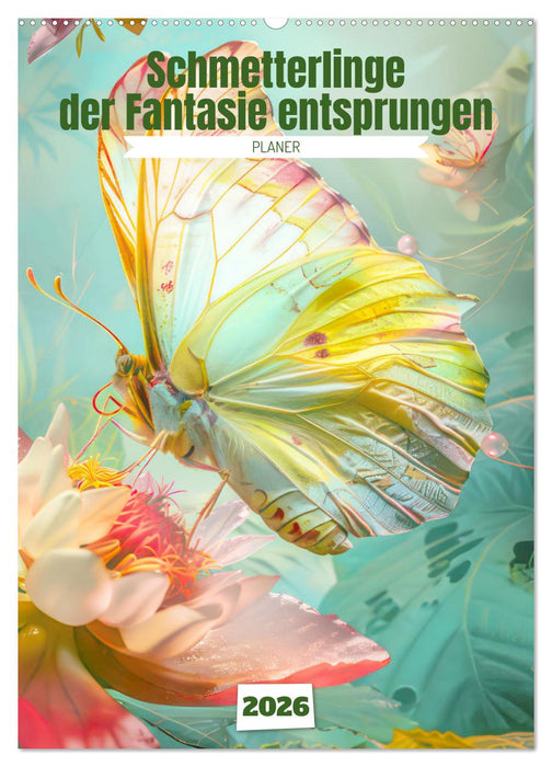 Schmetterlinge der Fantasie entsprungen - Planer (CALVENDO Wandkalender 2026)