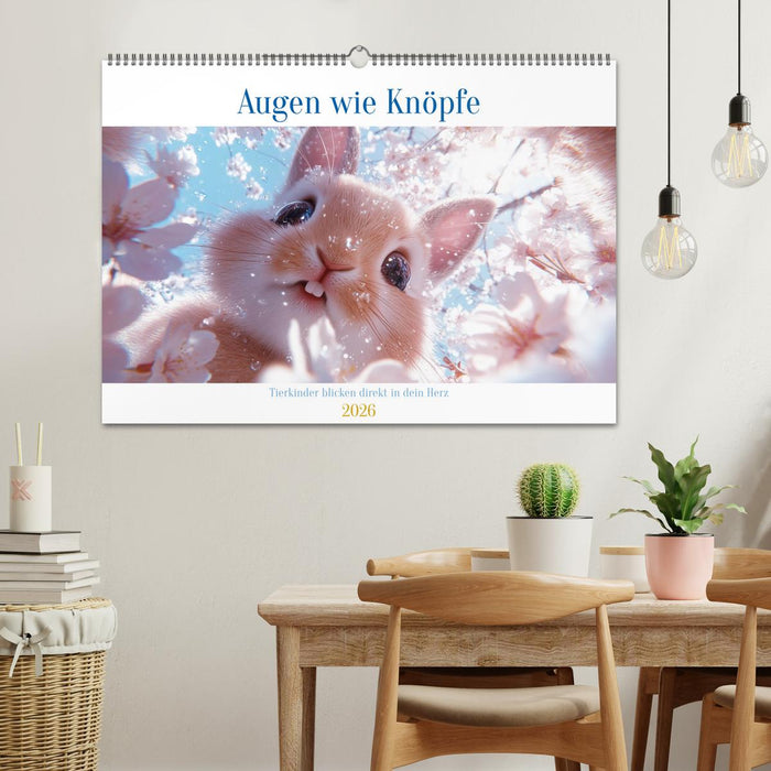 Augen wie Knöpfe (CALVENDO Wandkalender 2026)