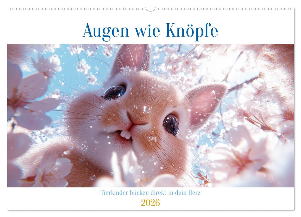 Augen wie Knöpfe (CALVENDO Wandkalender 2026)
