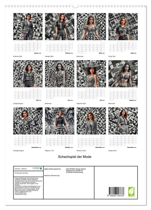 Schachspiel der Mode (CALVENDO Premium Wandkalender 2026)