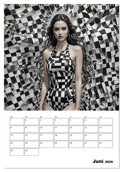 Schachspiel der Mode (CALVENDO Premium Wandkalender 2026)