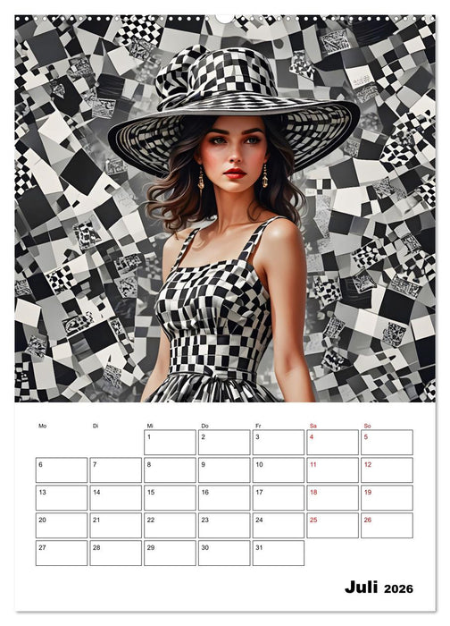 Schachspiel der Mode (CALVENDO Premium Wandkalender 2026)