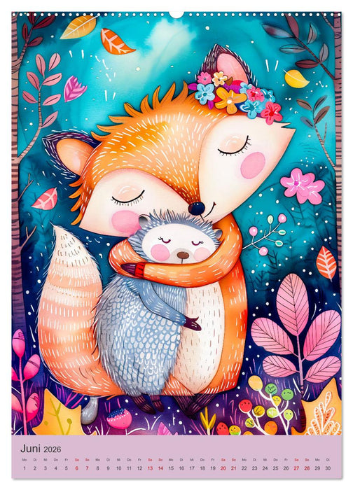 Kuschelige Freunde - Niedliche Tiere mit Herz und Pfoten (CALVENDO Wandkalender 2026)