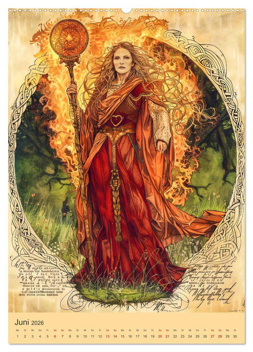 Mystik der Kelten - Faszinierende Welt keltischer Mythen und Götter (CALVENDO Wandkalender 2026)