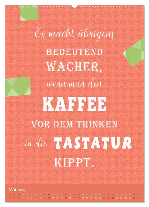 Arbeit macht Spaß (CALVENDO Premium Wandkalender 2026)