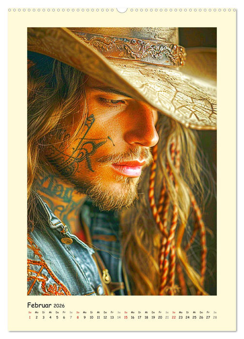 Gay Cowboys. Queerdos. Wild, schön und ungezähmt (CALVENDO Wandkalender 2026)