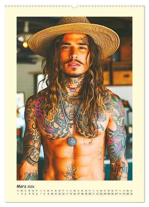 Gay Cowboys. Queerdos. Wild, schön und ungezähmt (CALVENDO Wandkalender 2026)