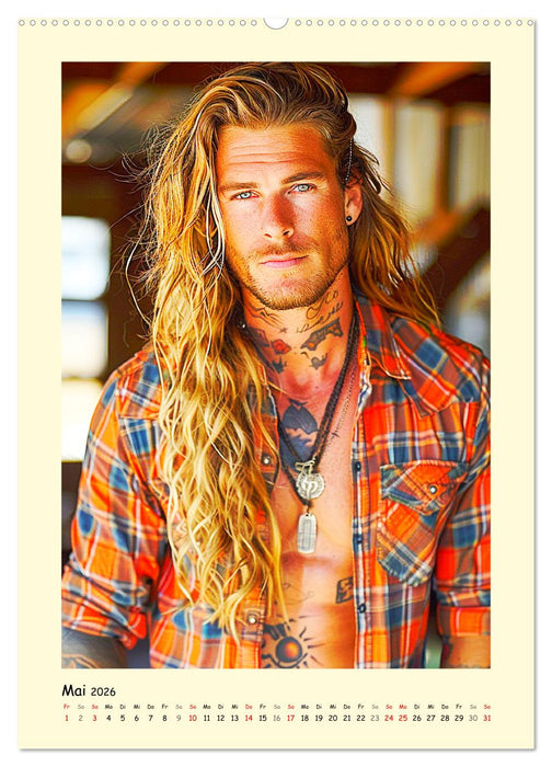 Gay Cowboys. Queerdos. Wild, schön und ungezähmt (CALVENDO Wandkalender 2026)