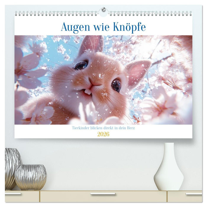 Augen wie Knöpfe (CALVENDO Premium Wandkalender 2026)