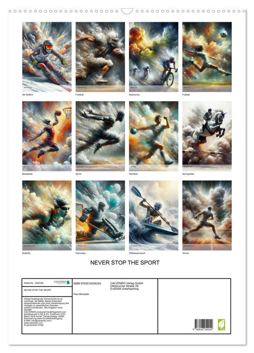 NEVER STOP THE SPORT (CALVENDO Wandkalender 2026)