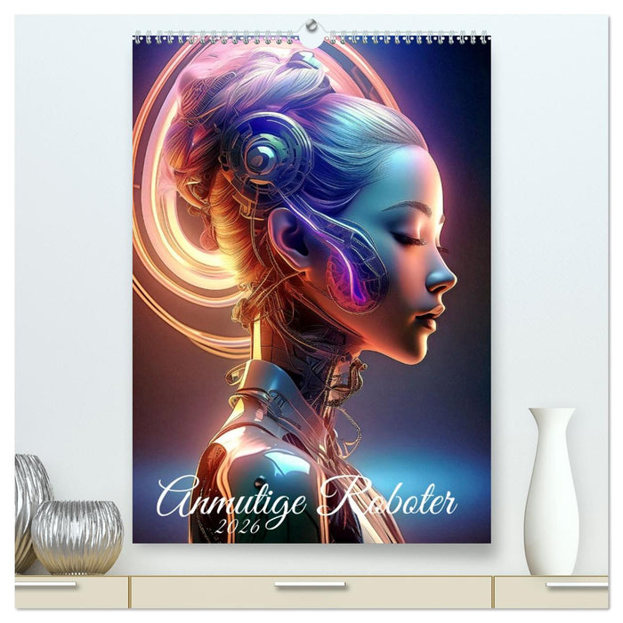 Anmutige Roboter (CALVENDO Premium Wandkalender 2026)