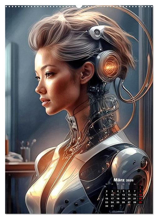 Anmutige Roboter (CALVENDO Premium Wandkalender 2026)
