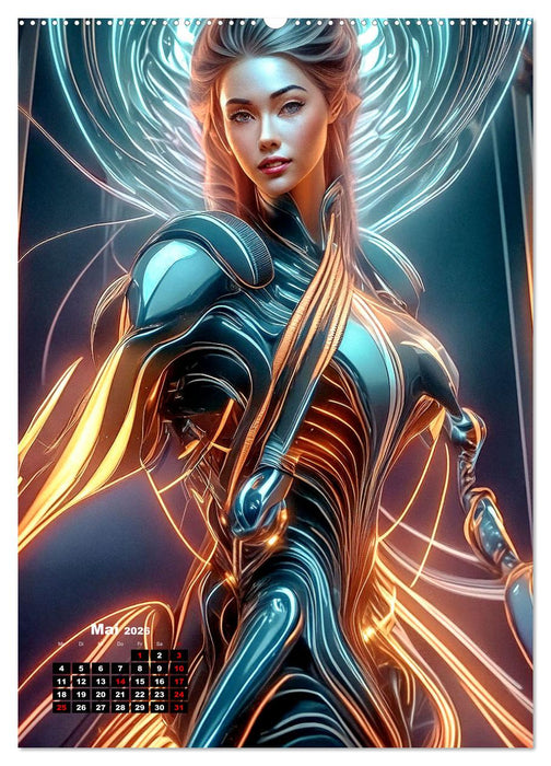 Anmutige Roboter (CALVENDO Premium Wandkalender 2026)