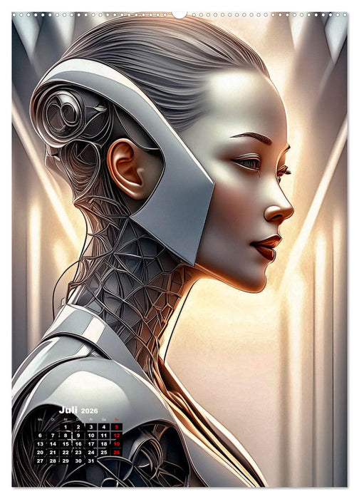 Anmutige Roboter (CALVENDO Premium Wandkalender 2026)