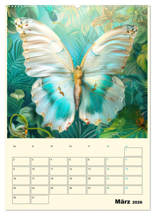 Schmetterlinge der Fantasie entsprungen - Planer (CALVENDO Premium Wandkalender 2026)