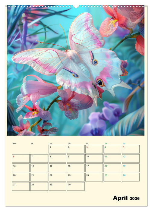 Schmetterlinge der Fantasie entsprungen - Planer (CALVENDO Premium Wandkalender 2026)