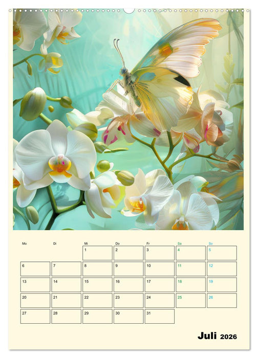 Schmetterlinge der Fantasie entsprungen - Planer (CALVENDO Premium Wandkalender 2026)