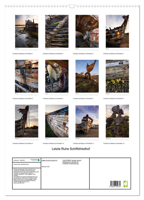 Letzte Ruhe Schiffsfriedhof (CALVENDO Wandkalender 2026)