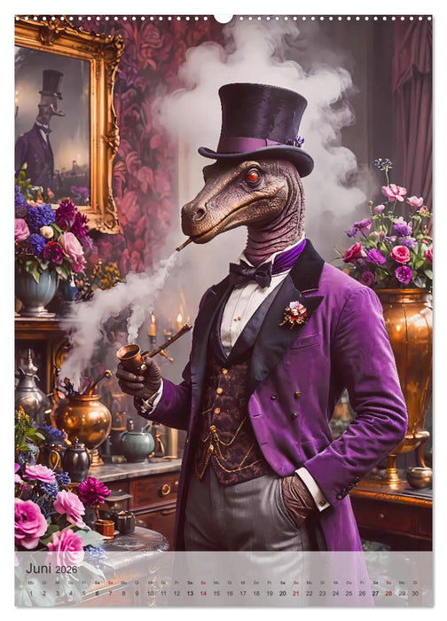 Jurassic Alltag - Dinos überall (CALVENDO Premium Wandkalender 2026)