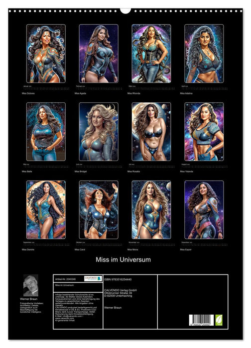 Miss im Universum (CALVENDO Wandkalender 2026)