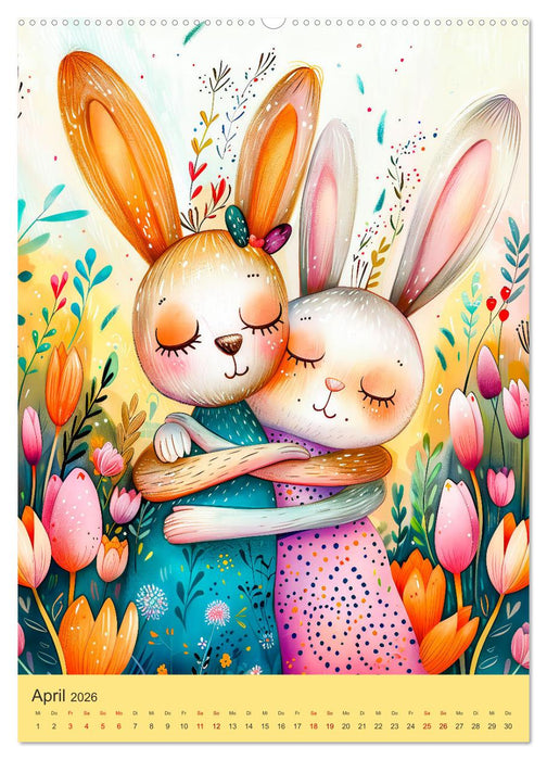 Kuschelige Freunde - Niedliche Tiere mit Herz und Pfoten (CALVENDO Premium Wandkalender 2026)